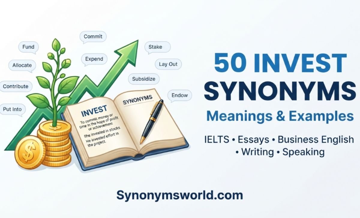 invest synonyms