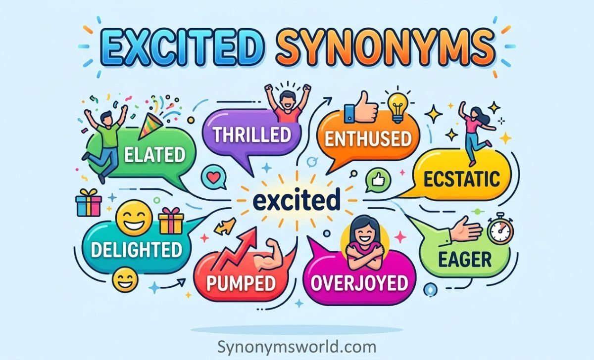 excited synonyms