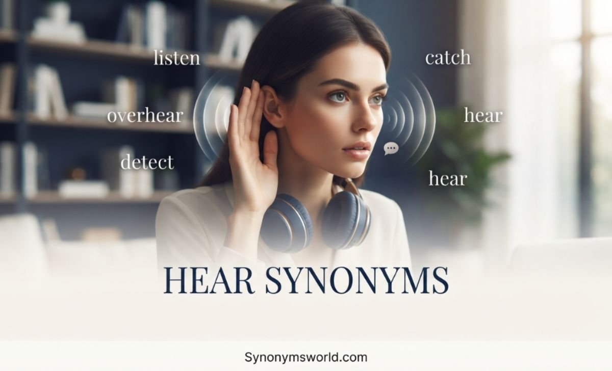 hear synonyms