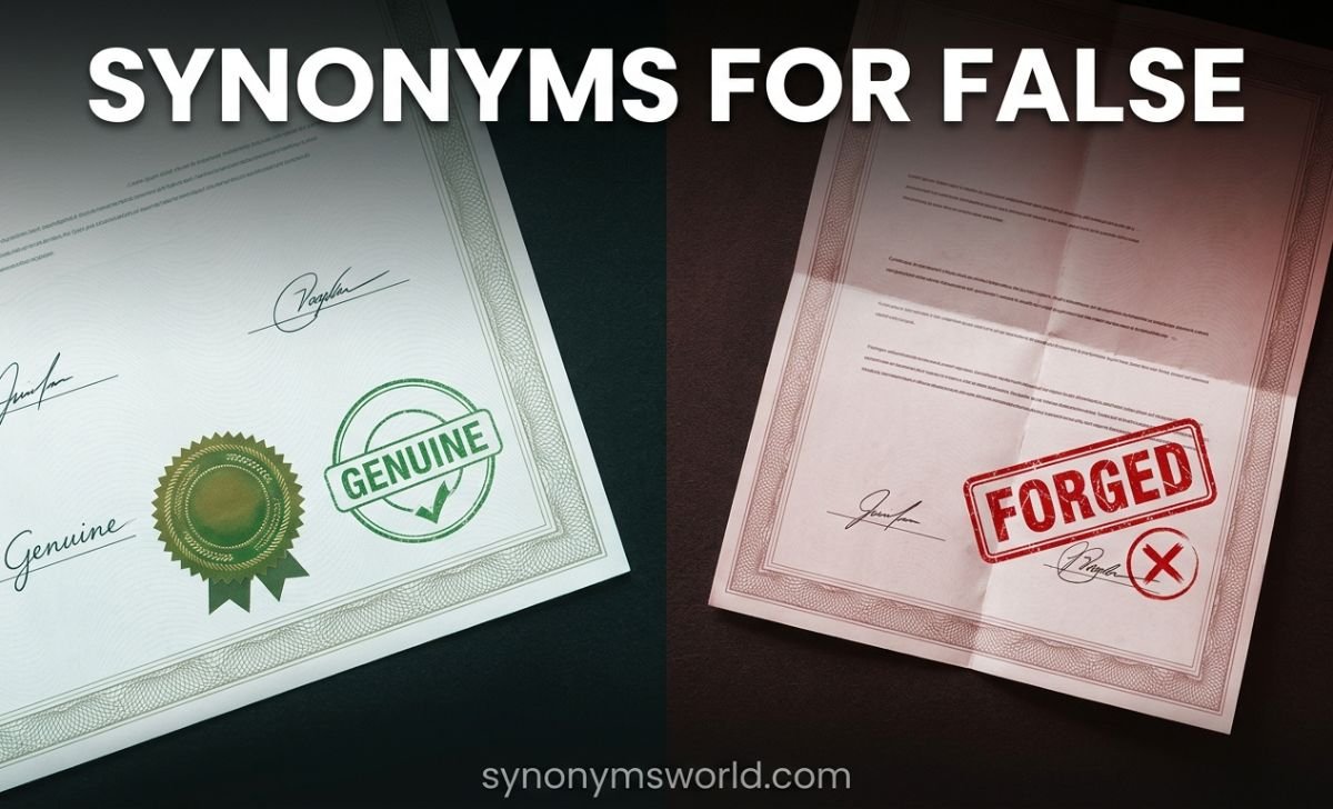 synonyms for false