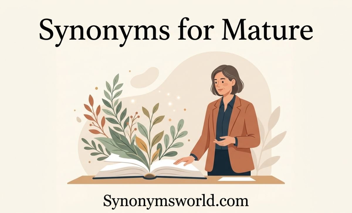 synonyms for mature